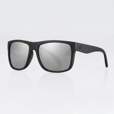 Stylish black sunglasses with reflective lenses for everyday wear