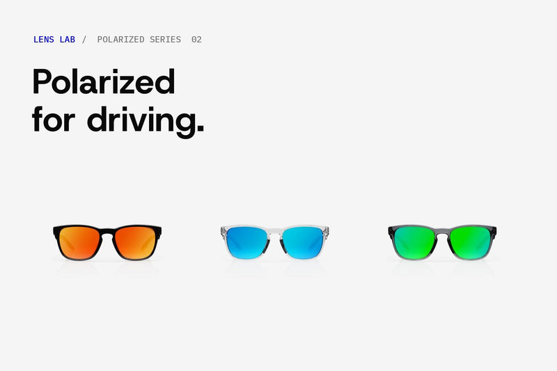 Marlow polarized sunglasses in three colorways