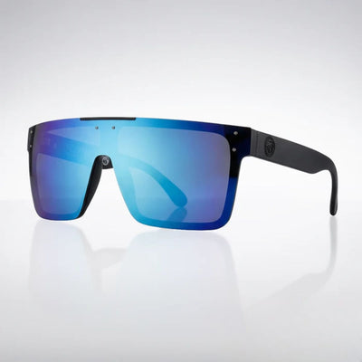 Trendy oversized sunglasses with blue gradient lenses and black frame, stylish for everyday wear