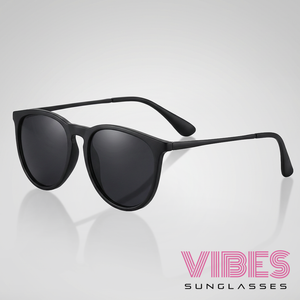 Stylish black sunglasses with sleek frames for everyday wear