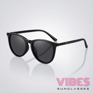 Stylish black sunglasses with sleek design and dark lenses for everyday wear
